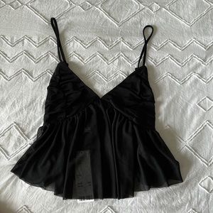 Black mesh top from UO